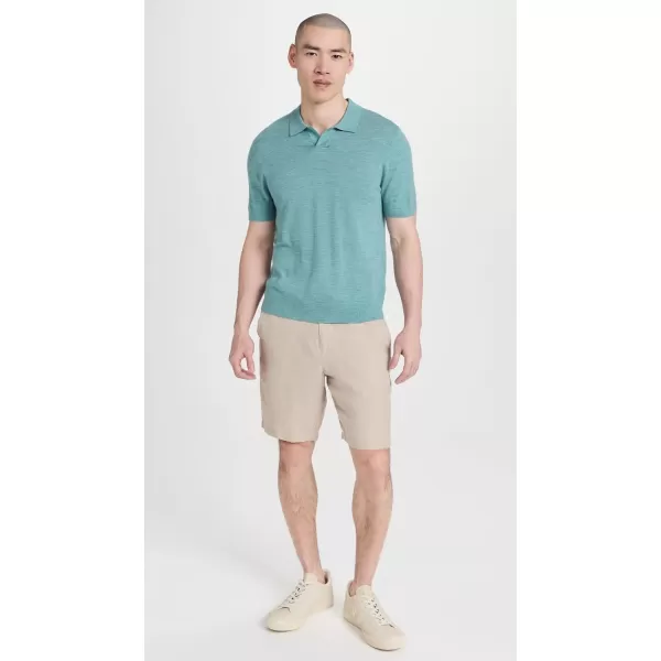 Vince Mens Merino Johnny Collar ShirtH Mineral