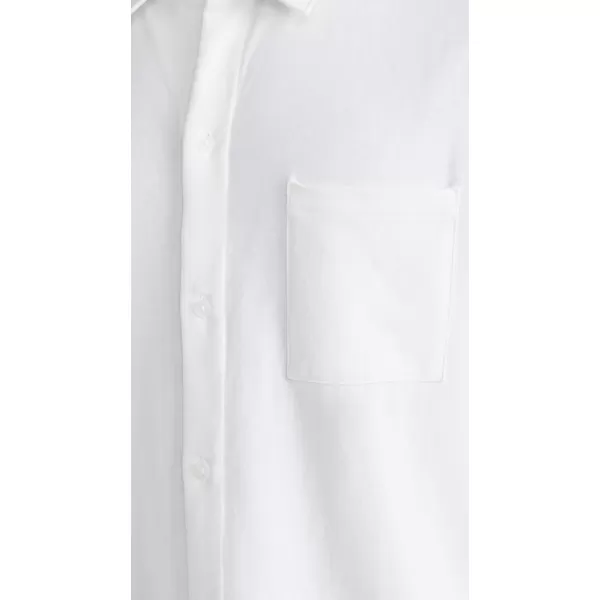 Vince Mens Sueded Jersey Button Down ShirtOffwhite