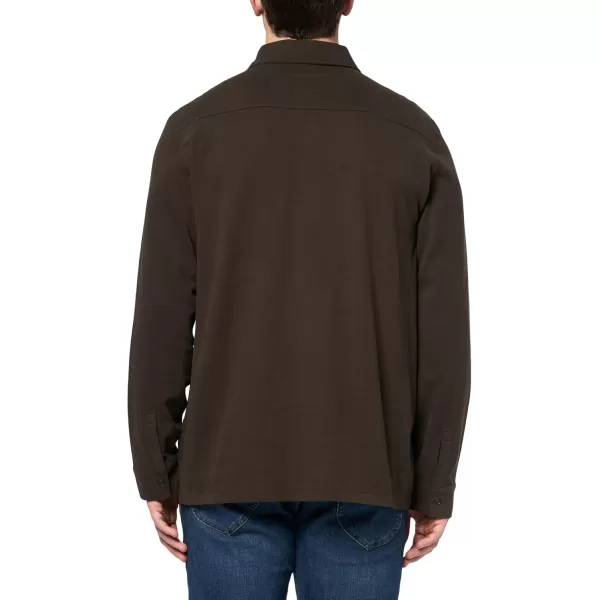 Vince Mens Sueded Jersey LS Button DownNight Moss