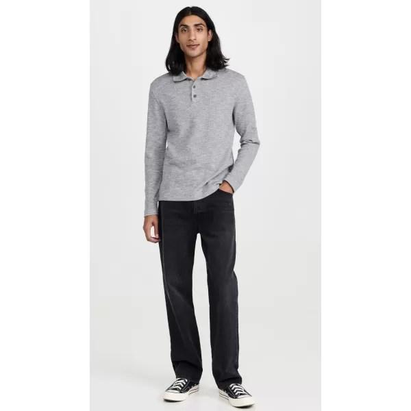 Vince Mens Sunfaded Thermal PoloCarbonOff White