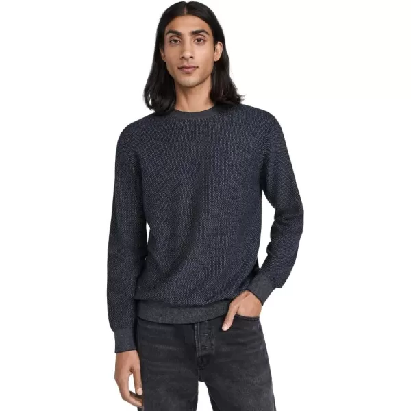 Vince Mens Geo Jacquard Crew SweaterCoastalMed H Grey