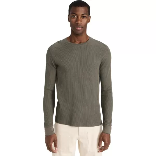 Vince Mens Long Sleeve Thermal Crew TeeCarrillo Green