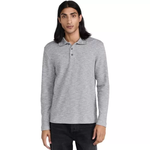 Vince Mens Sunfaded Thermal PoloCarbonOff White