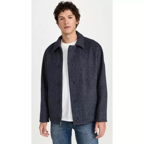 imageVince Mens Houndstooth Deck JacketCoastalGrey