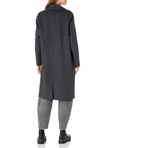 imageVince Womens Classic Straight CoatCharcoal