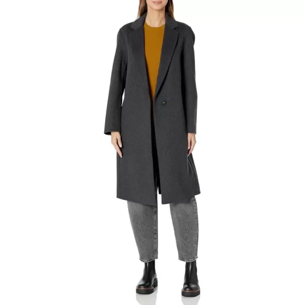 imageVince Womens Classic Straight CoatCharcoal