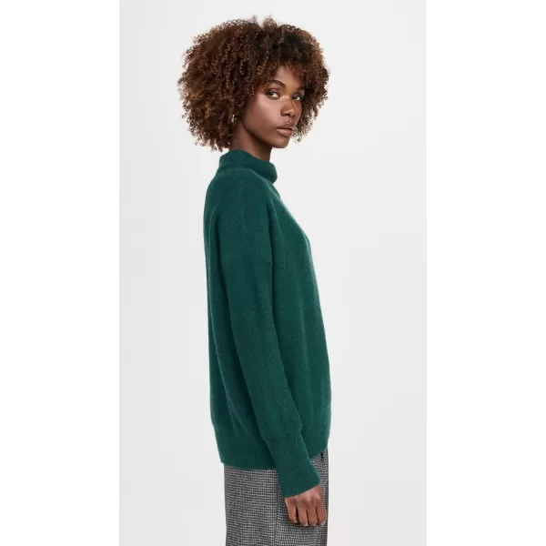 imageVince Womens Boiled Funnel Neck PulloverH Jade Lake