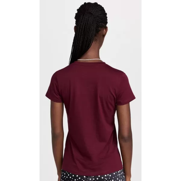 imageVince Womens Essential Crew TeePlum Wine