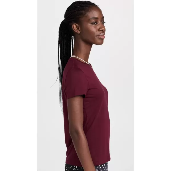 imageVince Womens Essential Crew TeePlum Wine