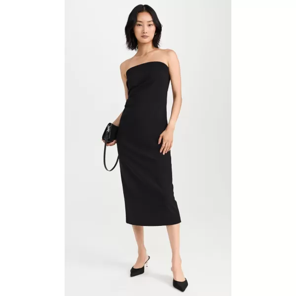 imageVince Womens Strapless Draped DressBlack