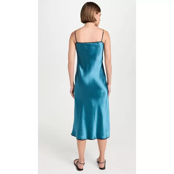 imageVince Womens Tipped Slip DressBlue WaltzDeep Lake