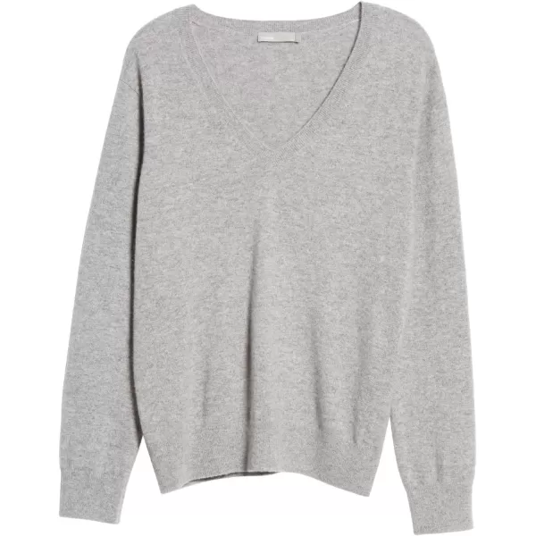 imageVince Womens Weekend V Neck Cashmere SweaterHeather Steel