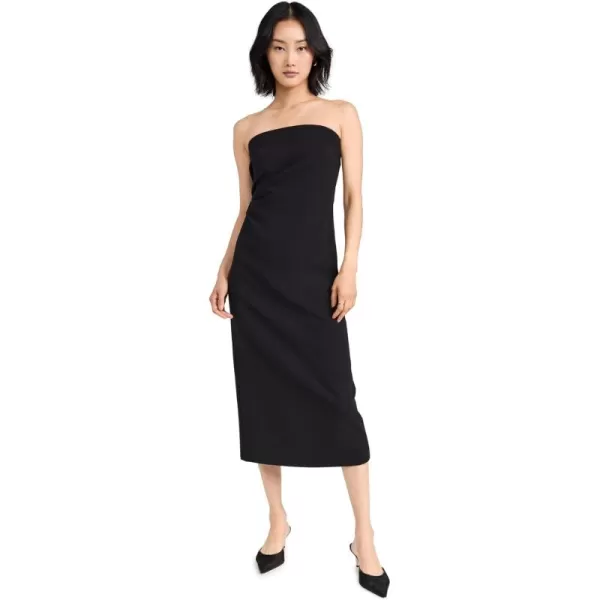 imageVince Womens Strapless Draped DressBlack