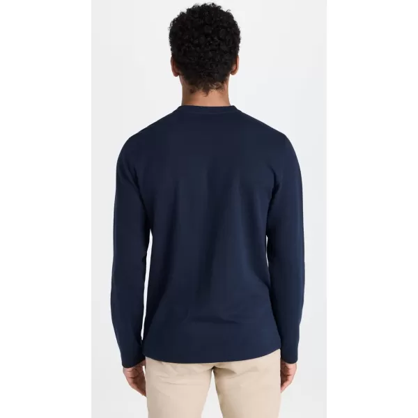 imageVince Mens Double Knit HenleyCoastalSmoke Blue