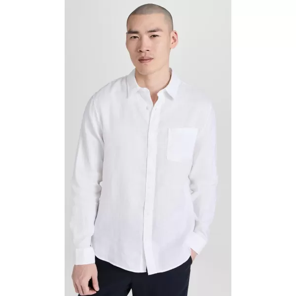 imageVince Mens Linen ShirtOptic White