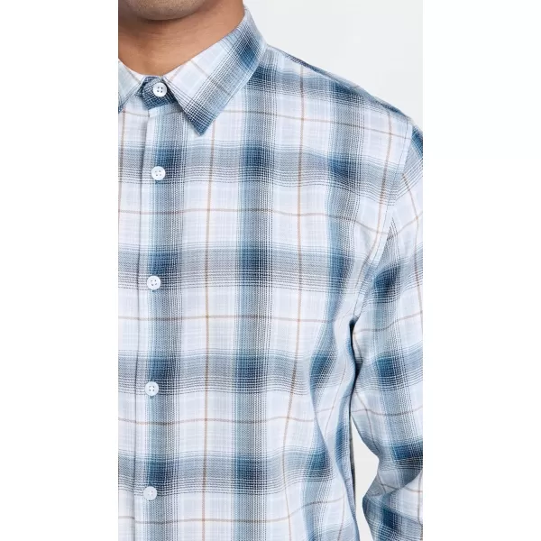 imageVince Mens Seaside Plaid ShirtSurf Mist