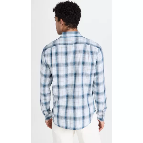 imageVince Mens Seaside Plaid ShirtSurf Mist