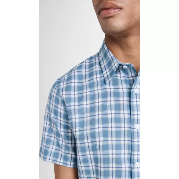 imageVince Mens Waterfront Plaid ShirtSmoke Blue