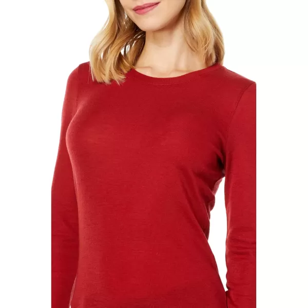 imageVince Womens 34 Sleeve CrewScarlet