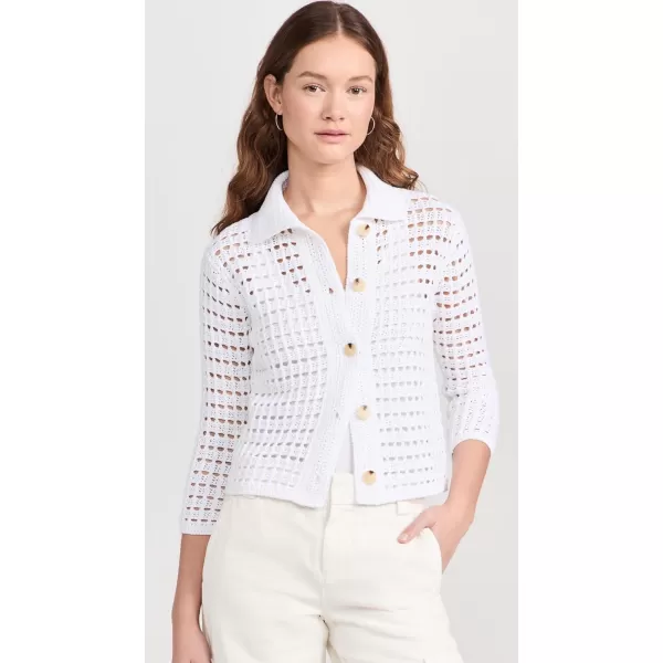 imageVince Womens Block Stitch JacketOptic White