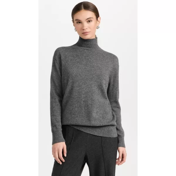 imageVince Womens Cashmere Weekend Turtleneck SweaterH Flint