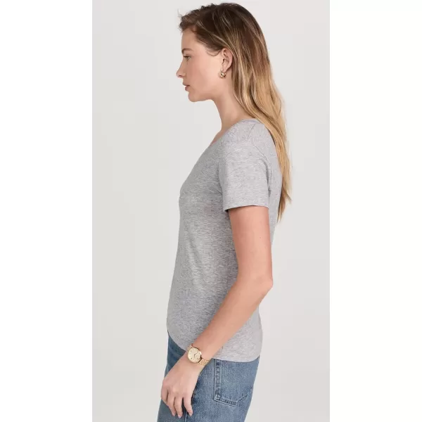 imageVince Womens Essential V Neck TeeH Grey