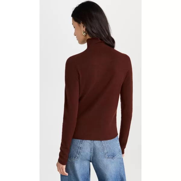 imageVince Womens Slim Turtleneck TopCinnamon Stick