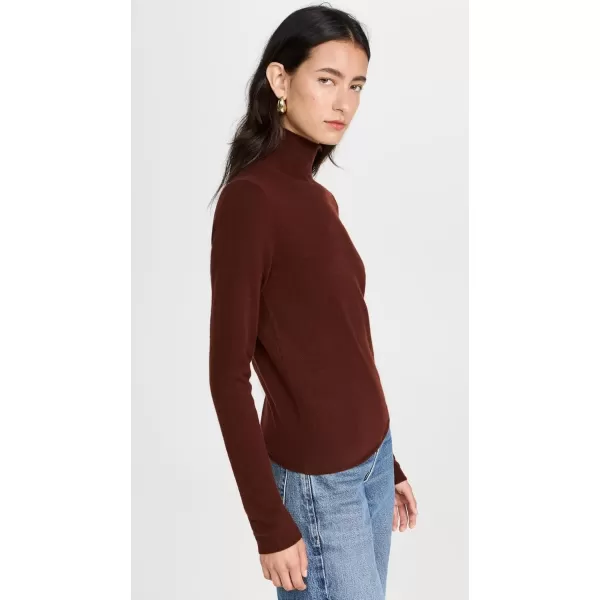 imageVince Womens Slim Turtleneck TopCinnamon Stick