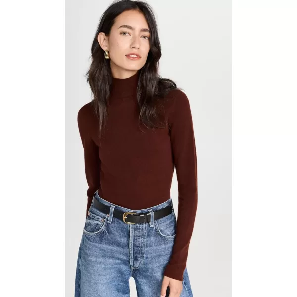 imageVince Womens Slim Turtleneck TopCinnamon Stick