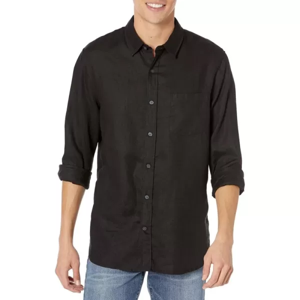 imageVince Mens Linen ShirtBlack