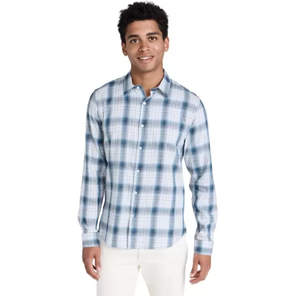 imageVince Mens Seaside Plaid ShirtSurf Mist