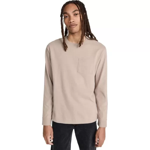 imageVince Mens Sueded Jersey Pkt CrewStucco