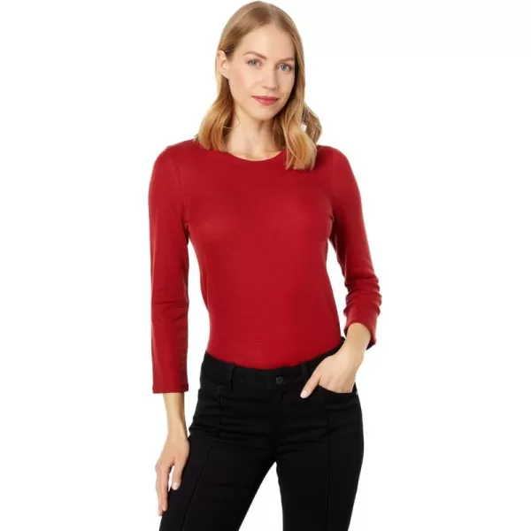 imageVince Womens 34 Sleeve CrewScarlet