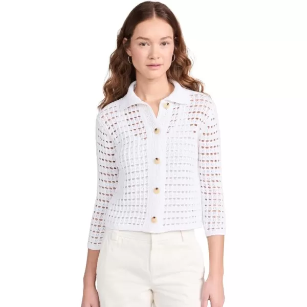 imageVince Womens Block Stitch JacketOptic White