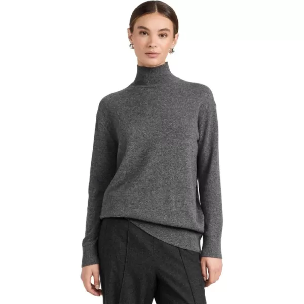 imageVince Womens Cashmere Weekend Turtleneck SweaterH Flint