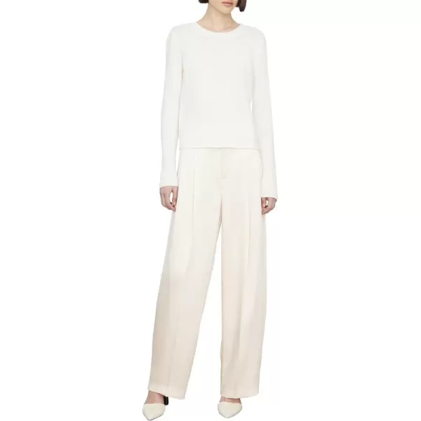 imageVince Womens Classic Crew NkOffwhite