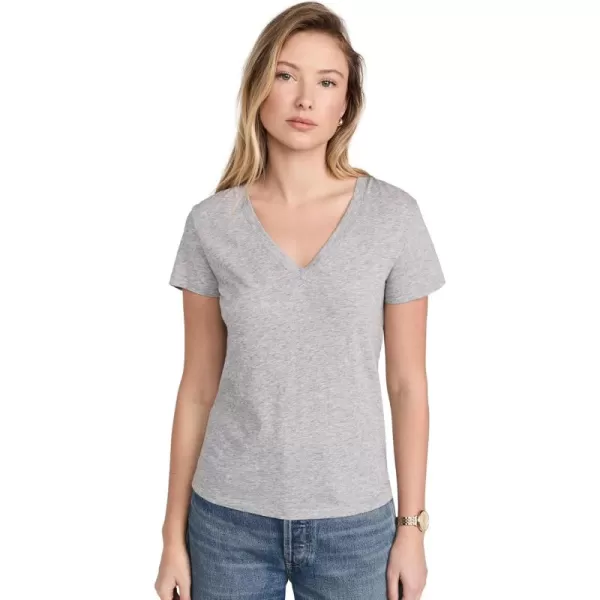 imageVince Womens Essential V Neck TeeH Grey