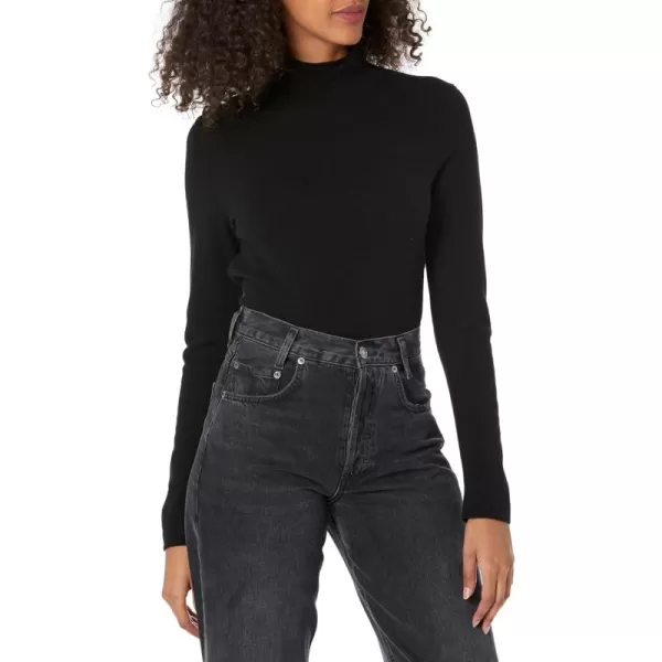 imageVince Womens Slim Turtleneck TopBlack