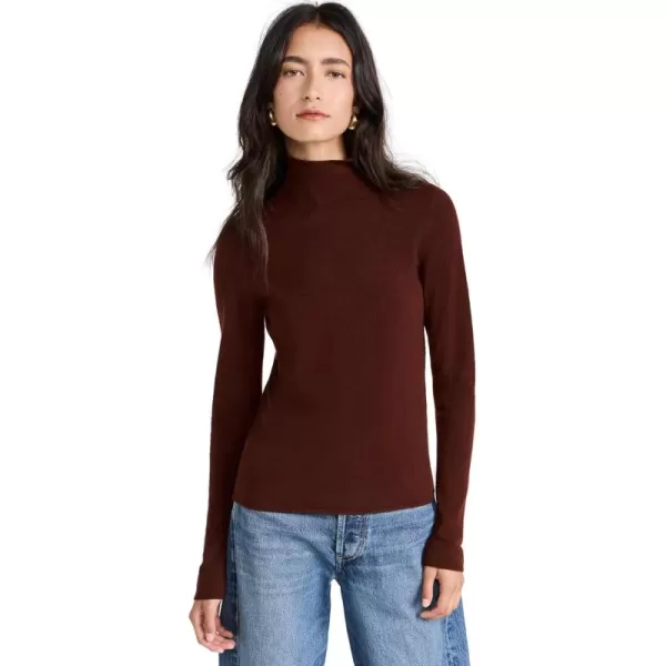 imageVince Womens Slim Turtleneck TopCinnamon Stick