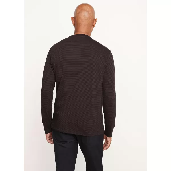 imageVince Mens Brenton Stripe CrewBlackAcorn