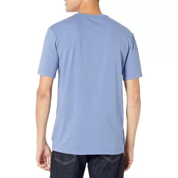 imageVince Mens Garment Dye Short Sleeve ShirtColony Blue