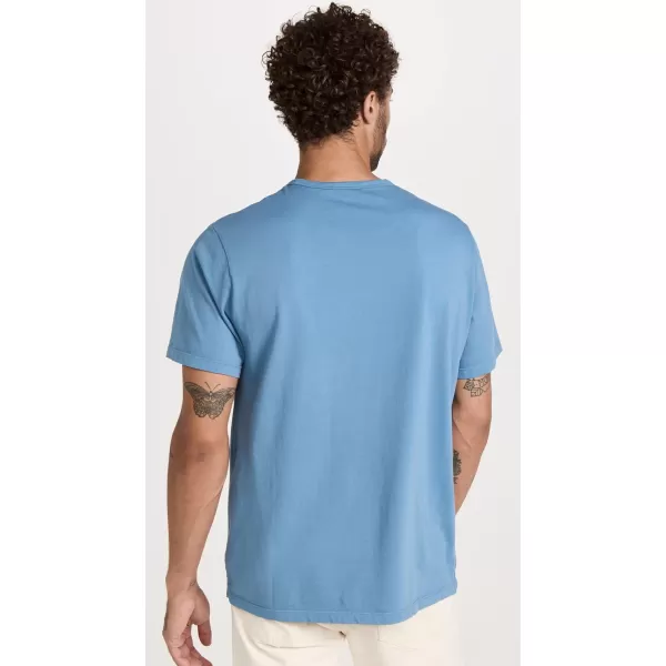 imageVince Mens Garment Dye Short Sleeve ShirtSmoke Blue