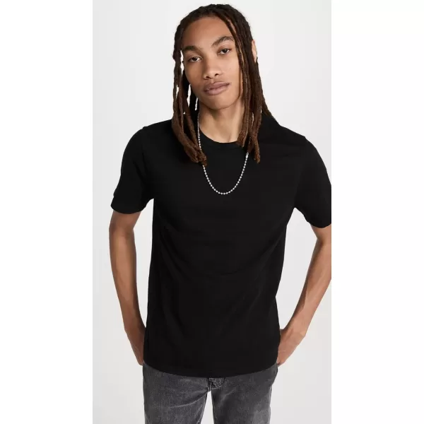 imageVince Mens Garment Dye Short Sleeve ShirtTrue Black