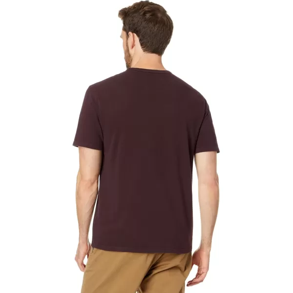 imageVince Mens Garment Dye Short Sleeve ShirtWashed Pinot Vino