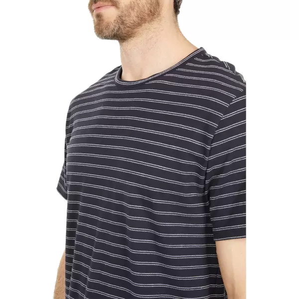 imageVince Mens Jacquard Stripe SS CrewCoastalOff White