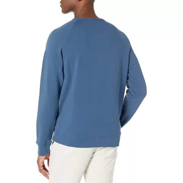 imageVince Mens LS Garment Dye CrewWashed Brisk Blue