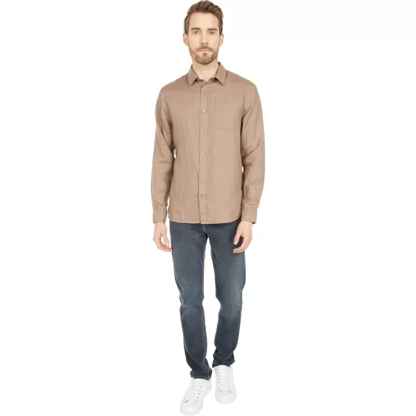 imageVince Mens Linen LSCamel Highlands