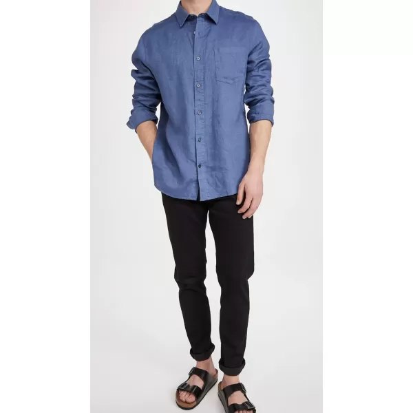 imageVince Mens Linen LSTahoe Blue