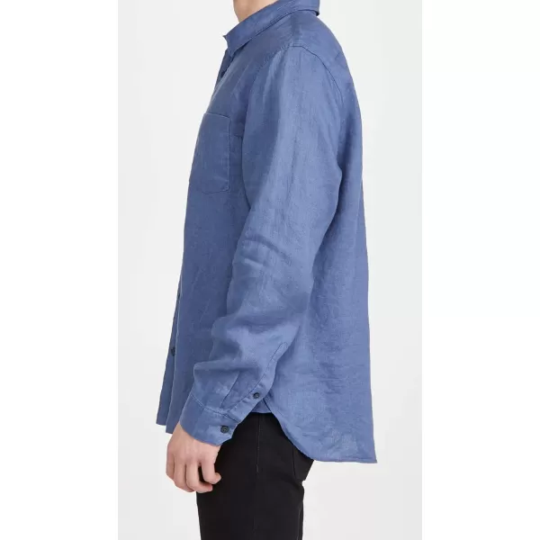 imageVince Mens Linen LSTahoe Blue