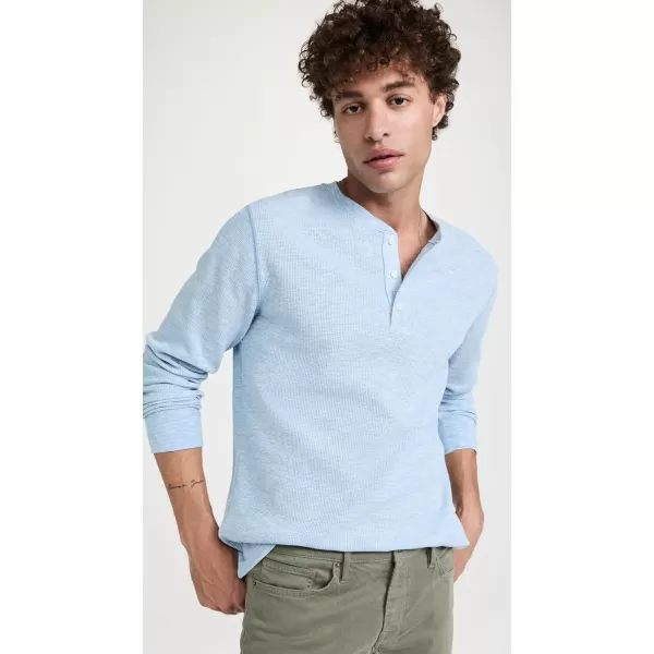 imageVince Mens Slub Thermal Long Sleeve HenleyBay Water